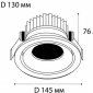 Встраиваемый светодиодный светильник Italline IT06-6018 white 4000K