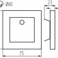 Подсветка лестницы Kanlux APUS LED PIR WW 27370