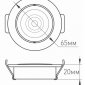 Встраиваемый светильник Arlight LTM-R65WH 5W Day White 10deg