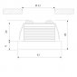 Встраиваемый светодиодный светильник Elektrostandard 15268/LED белый a056018
