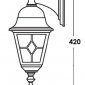 Настенный фонарь уличный QUADRO M lead GLASS 79902MlgG Bl