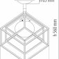 Подвесной светодиодный светильник DeMarkt Призма 1 726010301