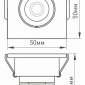 Встраиваемый светильник Arlight LTM-S50x50WH 5W Warm White 25deg