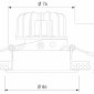 Встраиваемый светильник Elektrostandard Osti a062937