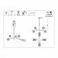 Подвесная люстра Evoluce Andria SLE220803-08