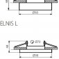 Точечные светильники Kanlux ELNIS L W 27804