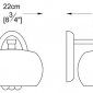 Бра Zumaline Crystal W0076-01D-F4FZ