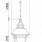 Уличный подвесной светильник Maytoni Goiri O029PL-01BZ