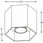 Накладной светильник Zumaline Polygon 20035-GD