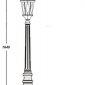 Наземный фонарь Oasis_Light ASTORIA 2M 91411M Bl овал