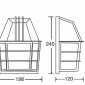 Настенный фонарь уличный Oasis Light 91434 Bl