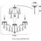 Подвесная люстра Crystal Lux Montana SP9