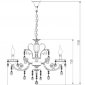 Подвесная люстра Eurosvet Carolina 230/6 Strotskis