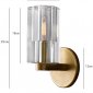 Бра Wall lamp 8816W gold/clear