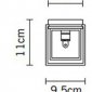 Настенный светильник Bijou Quadra D75D0915