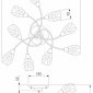 Потолочная люстра Eurosvet 2275 2275/9 античная бронза