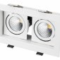 Встраиваемый светильник Arlight Cl-kardan CL-KARDAN-S180x102-2x9W Warm (WH, 38 deg)