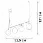 Подвесной светильник Vitaluce V46920 V46920-8/4S