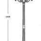 Наземный фонарь LUCERNA 84808B/02 Bl