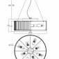 Подвесная люстра Maytoni Recinto MOD080CL-08CH