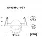 Встраиваемый светильник Arte Lamp Accento A4009PL-1GY