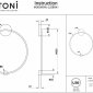 Настенный светильник Maytoni Halo MOD005WL-L22BSK1