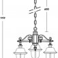 Уличный светильник подвесной MADRID-COOPER 84370c/3 Bl