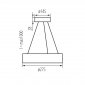 Подвесной светильник Kanlux JASMIN C 270-G/O 36499