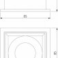 Встраиваемый светильник Elektrostandard Quadro a063676