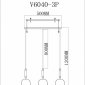 Подвесной светильник Moderli Scrumbel V6040-3P