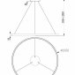 Подвесной светодиодный светильник Maytoni Rim MOD058PL-L54BS4K