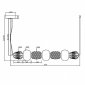 Подвесной светильник Pattern MOD267PL-L42CH3K