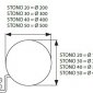 Светильник шар уличный Kanlux STONO 20 N 24654