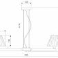 Подвесная люстра Eurosvet Peony 60136/8 хром/графит