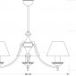 Потолочная люстра San Marino Lampshade SAN-ZW-3(P/A)CR