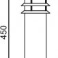 Наземный светильник 75829-450 SS