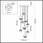 Подвесная люстра Roni 5037/84L
