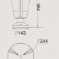 Наземный фонарь Oasis Light 1254S