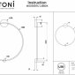 Настенный светильник Maytoni Halo MOD005WL-L46BSK