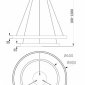 Подвесной светодиодный светильник Maytoni Rim MOD058PL-L74BS4K