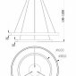 Подвесной светодиодный светильник Maytoni Rim MOD058PL-L74W4K