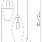 Подвесная люстра Eurosvet Prism 50236/3 прозрачный