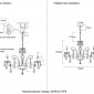 Подвесная люстра Crystal Lux MONICA SP8 GOLD