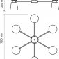Потолочная люстра Volante 52443 4