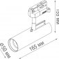 Трековый светильник Hubble DL18866/10W Track W Dim