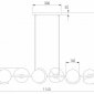 Подвесной светильник Moity 70149/6 черный/латунь