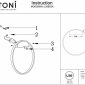 Настенный светильник Maytoni Rim MOD058WL-L35BS3K