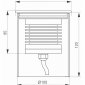 Ландшафтный светодиодный светильник Arlight LTD-Ground-R110-15W Warm3000 026450(1)