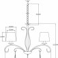 Подвесная люстра Moderli Aramco V2601-5P