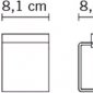 Настенный светильник Bijou Quadra D75D1515